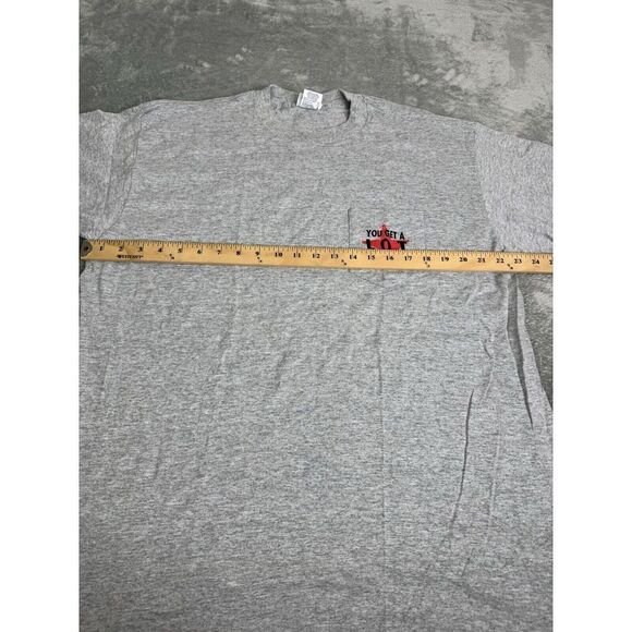 Vintage 90s Marlboro Man Short Sleeve T Shirt Men's Size XL Gray - Picture 8 of 11